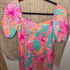 Lilly Pulitzer - Floral Puff Sleeve Dress